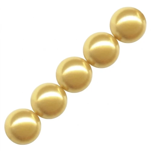 Swarovski 5810 8 mm Gold Pearl x5