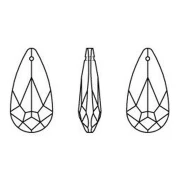 Teardrop Swarovski 6100 24x12 mm Crystal Bermuda Blue x1
