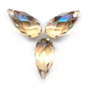 Goutte PureCrystal 6010 13x6.5 mm Crystal Golden Shadow x1
