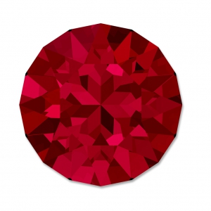 Swarovski 1088 Round Stone 8 mm Scarlet x1