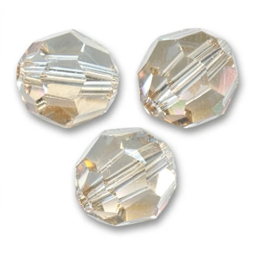 Round beads PureCrystal 5000 6 mm - Crystal Golden Shadow x6