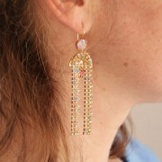 8mm Swarovski 1088 Round Stone - Light Rose Shimmer x1