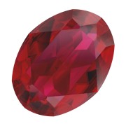 8x6mm Swarovski 4120 Oval Fancy Stone - Scarlet Ignite x1