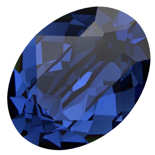 Cabochon Swarovski 4120 8x6 mm - Reinvented Dark Sapphire x1