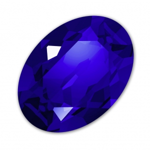 Swarovski 4120 Oval Fancy Stone 14x10 mm Majestic Blue x1