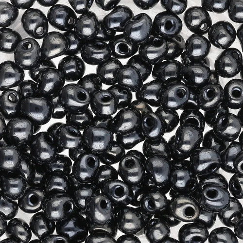 Miyuki Fringe beads 3.4mm DP451 - Hematite Metallic x8g
