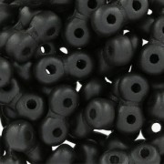 Infinity Beads 4x8 mm Jet Metallic Mat x10g|raw }}