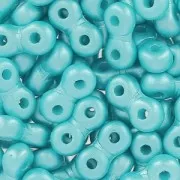 Infinity Beads 4x8 mm Pastel Aqua x10g