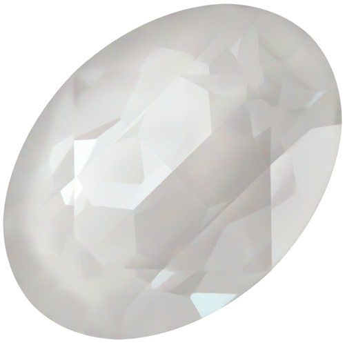 18x13mm Swarovski 4120 Cabochon - Crystal Electric White Ignite x1