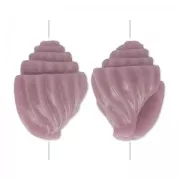 Plastic shell bead 17x12 mm - Lilac x1