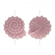 Resin Shell bead 11.5 mm Lilas x1