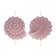 Resin Shell bead 11.5 mm Lilas x1