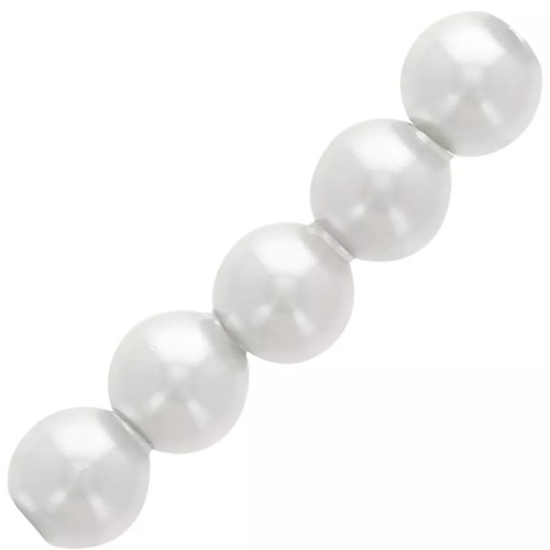 12mm Swarovski 5810 Pearl beads - Crystal Moonlight Pearl x4