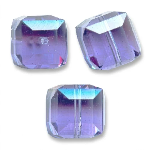 Swarovski 5601 4 mm Tanzanite cubes x8