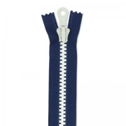 Invisible centered zipper 20 cm navy blau/whitex1|raw }}