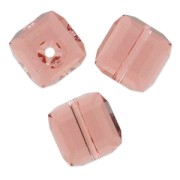 Cube Swarovski 5601 6mm Blush Rose x1