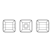 Cube Swarovski 5601 6 mm Iris x1