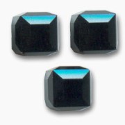 Swarovski 5601 Cube 8mm Jet x1