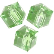Cubes Swarovski 5601 8 mm - ReCreated Peridot x1