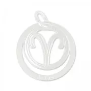 925 Sterling silver Aries Pendentif 18.5mm x1