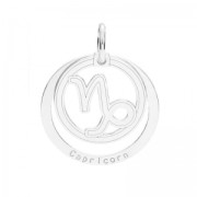 925 Sterling silver Capricorn pendant 18.5mm x1