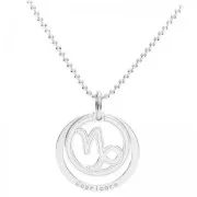 925 Sterling silver Capricorn pendant 18.5mm x1