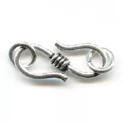 Sterling Silver S hook clasp 16mm x1
