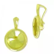 Setting pendant 1122 10 mm en Argent 925 fine Gold plated x1