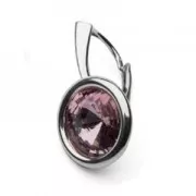 Setting pendant 1122 10 mm en Argent 925 fine Gold plated x1