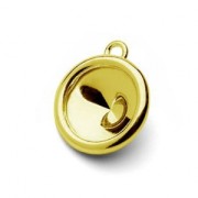 Pendant setting to glue 1122 10 mm in 925 fine Gold plated x1|raw }}