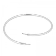 Flexible bracelet  22,5 cm 925 Sterling silver for halfdriled beads