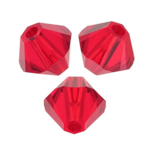 Swarovski crystal spinning tops - 5328 2.5 mm Light Siam x50