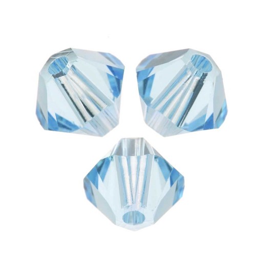 Swarovski - 5328 Crystal Bicones 2.5mm Aquamarine x50