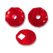 Flattened round beads Swarovski 5040 4 mm Light Siam x20