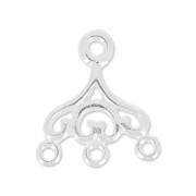 Chandelier 3 Rings 14.5x13 mm in 925 Silver x1|raw }}