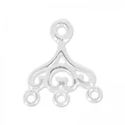 Chandelier 3 Rings 14.5x13 mm in 925 Silver x1