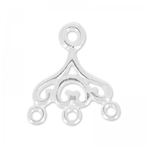 Chandelier 3 Rings 14.5x13 mm in 925 Silver x1