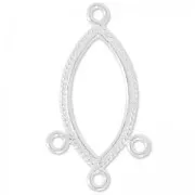 Oval Chandelier 3 rings 29x16 mm in 925 Silver x1