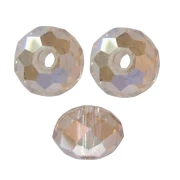 Flattened round beads Swarovski 5040 4 mm Crystal Golden Shadow x20