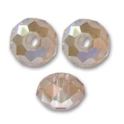Swarovski 5040 Flat rounds 4mm Crystal Golden Shadow x20
