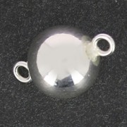 925 Sterling Silver round spacer 2 rings 11.30x6 mm x1
