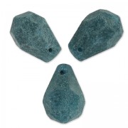 Beads Faceted drop in dyed jade 12x8 mm Dark Green x4|raw }}