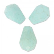 Beads Faceted drop in dyed jade 12x8 mm Light Green x4|raw }}