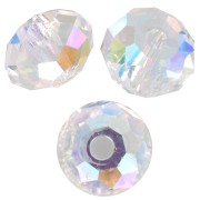 4mm Swarovski 5040 flattened round beads - Crystal Shimmer 2X x20|raw }}