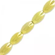 Rice grains 6x10mm fine Gold plated x20