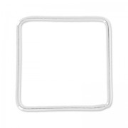 925 Sterling Silver square spacer 18 mm x1|raw }}