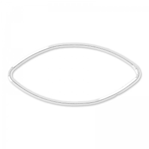 925 Sterling Silver Olive spacer 27.5 mm x1