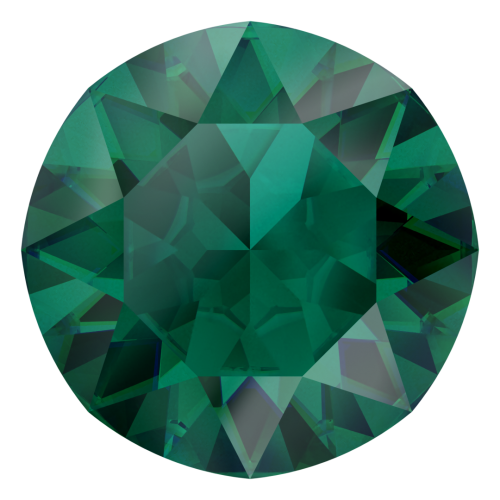 6mm Swarovski 1088 Round Stone - Emerald Ignite x1