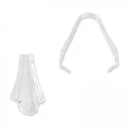 925 Sterling Silver Pendant Holder Lily 15mm x1