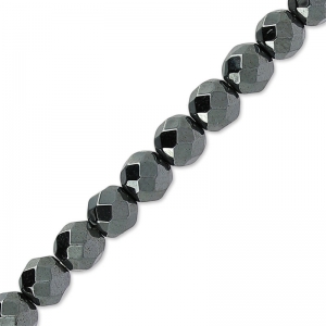 Beads Hematite Facetted 4 mm x20